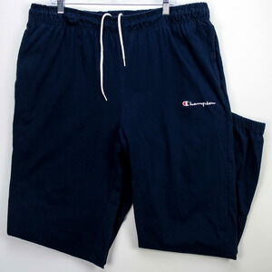 Champion Mens 3XLT Sweatpants Navy Blue Big Tall Lounge Athletic Pants